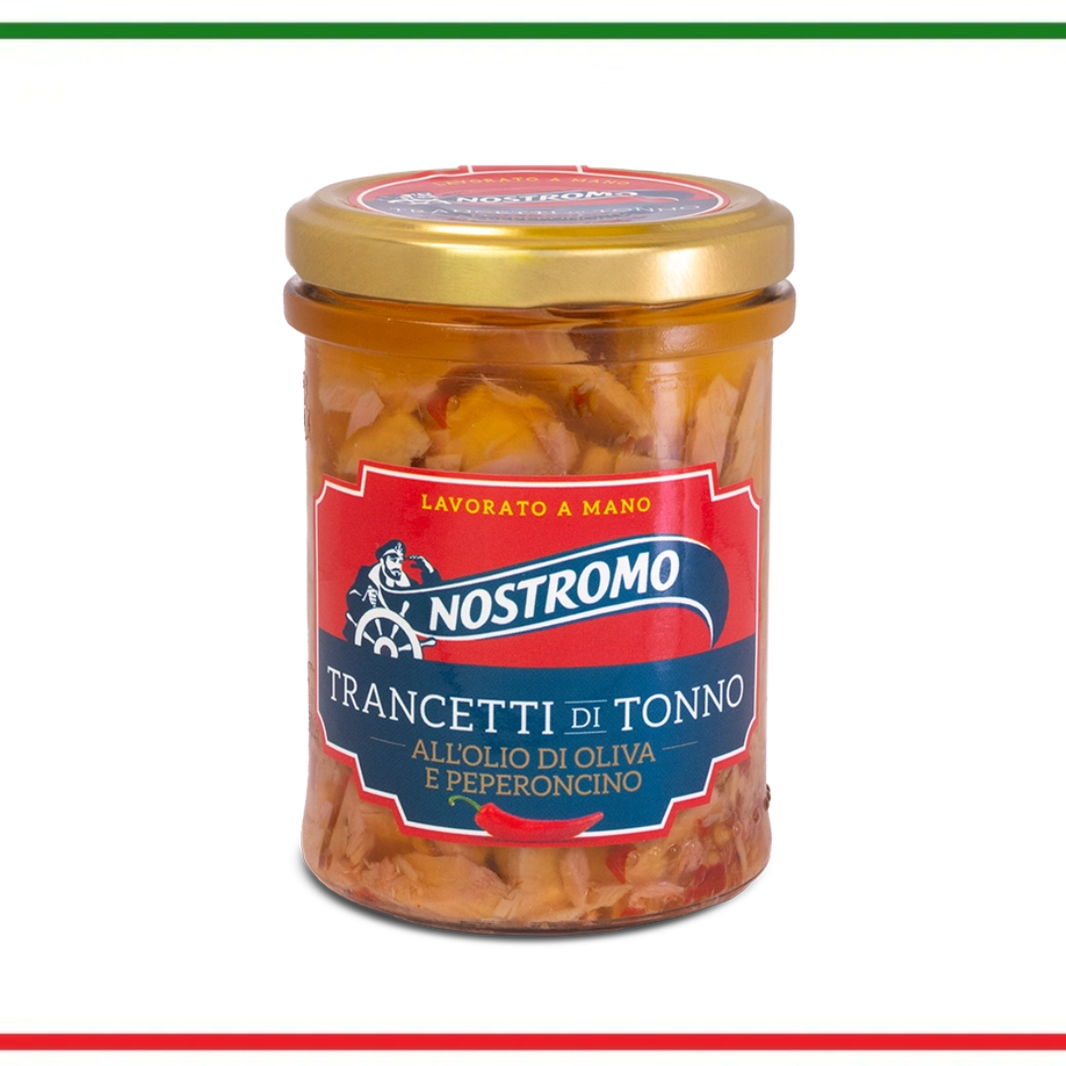 Nostromo file de ton in ulei de masline cu ardei iute 180g