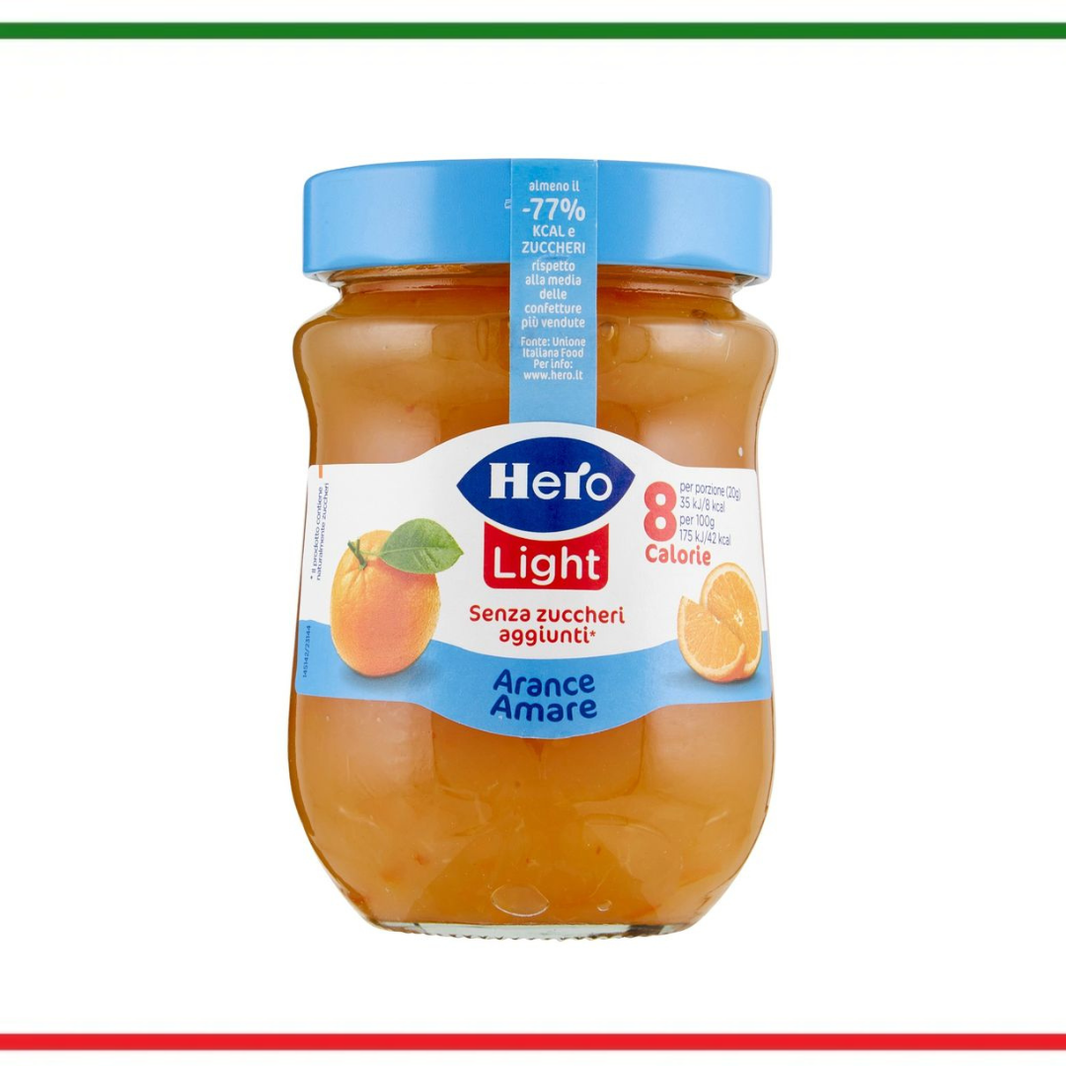 Hero Light Gem Fără Zahăr portocale amare 280 gr