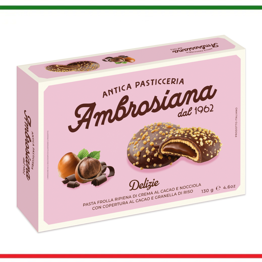 Ambrosiana biscuiti Delizie cu cacao si orez 130g