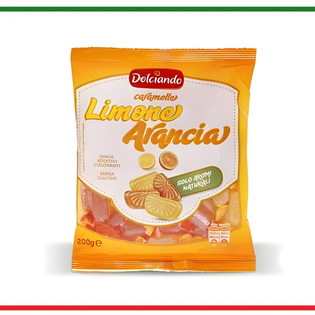 Dolciando Caramele cu lamaie si portocala 200g