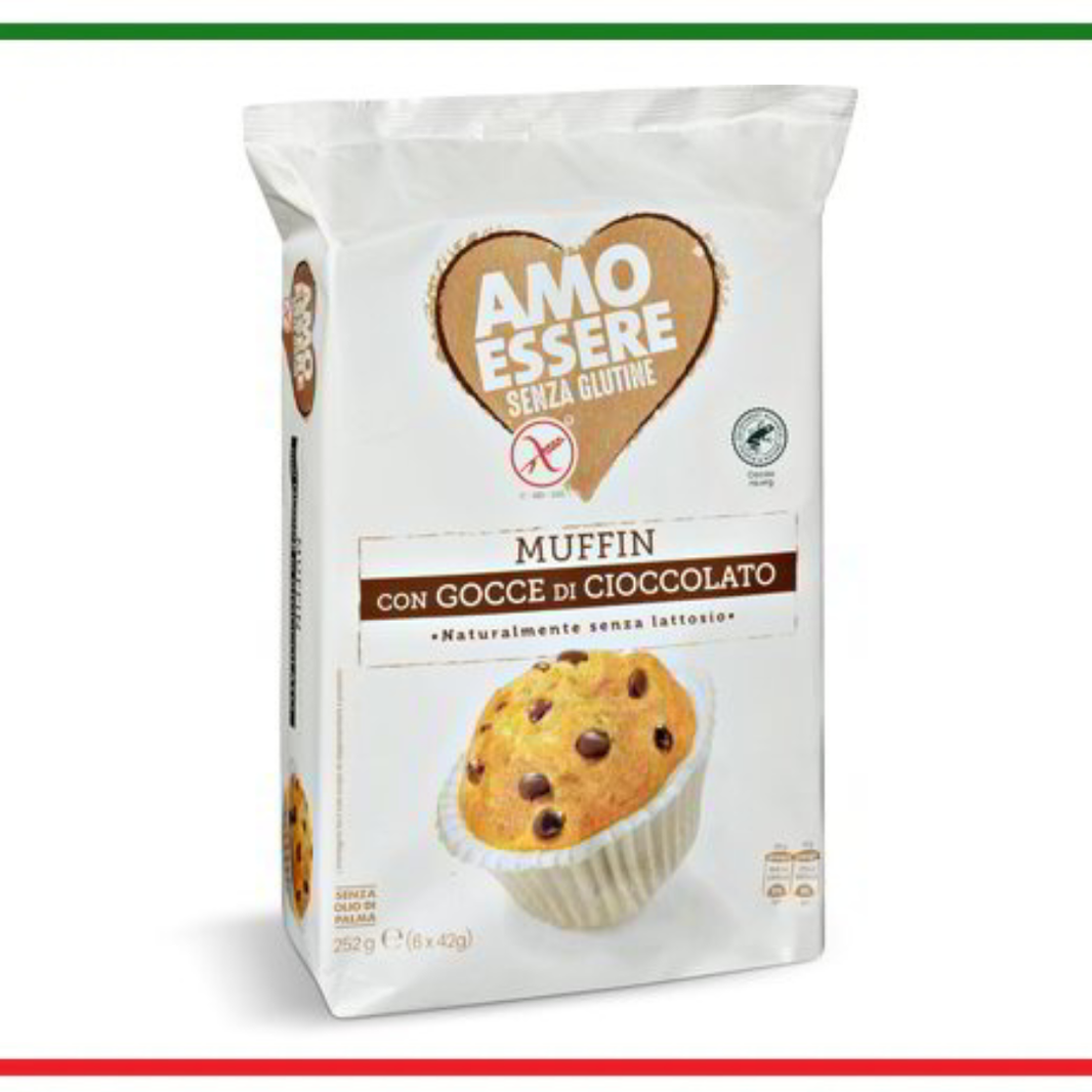 Amo Essere Muffin cu picaturi de ciocolata fara gluten 252g