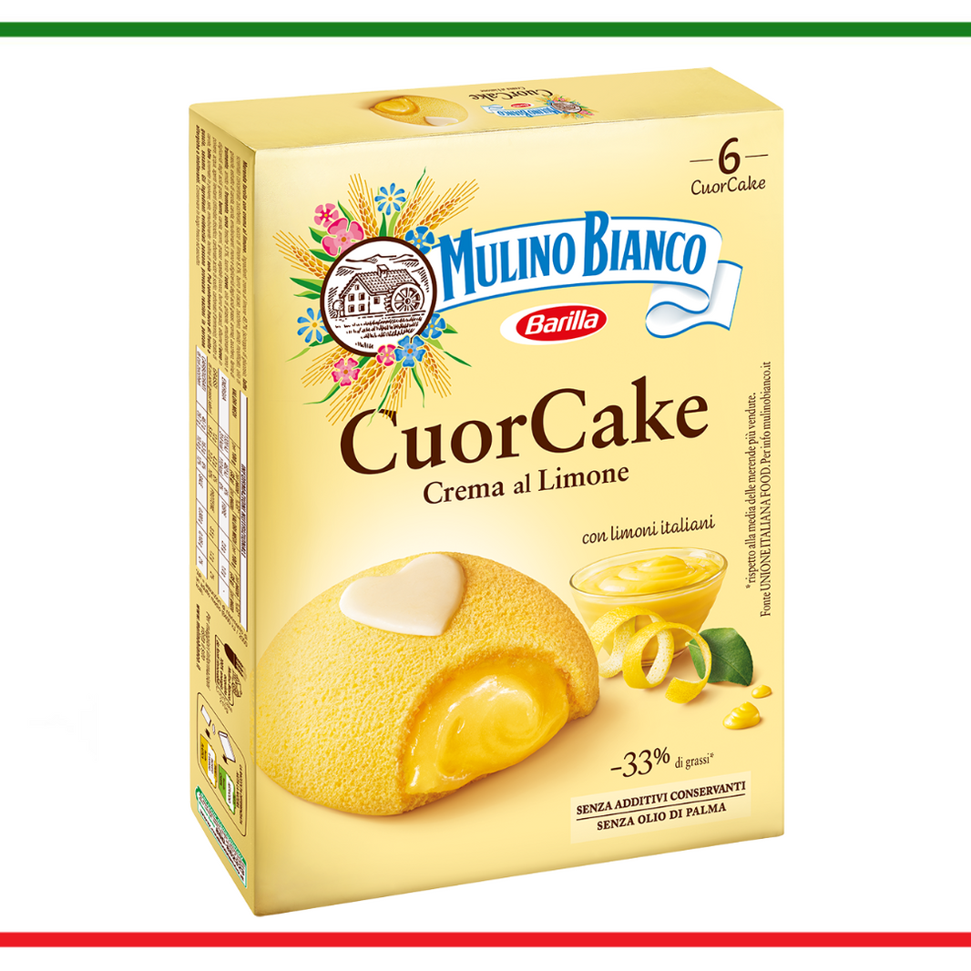 Mulino Bianco Cuor Cake cu crema de lamaie 210g