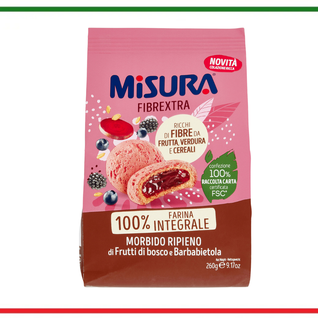Misura biscuiti Fibrextra cu fructe de pădure și sfeclă roșie 260g