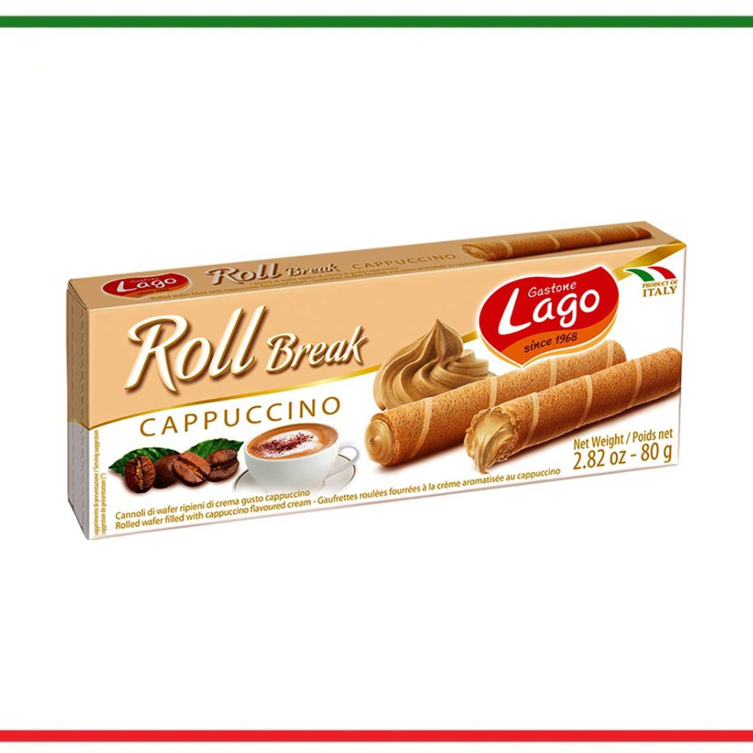 Lago Roll Break cu cappuccino 80g