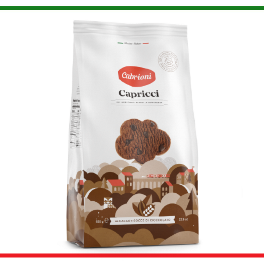 Cabrioni biscuiti Capricci cu ciocolata 650g