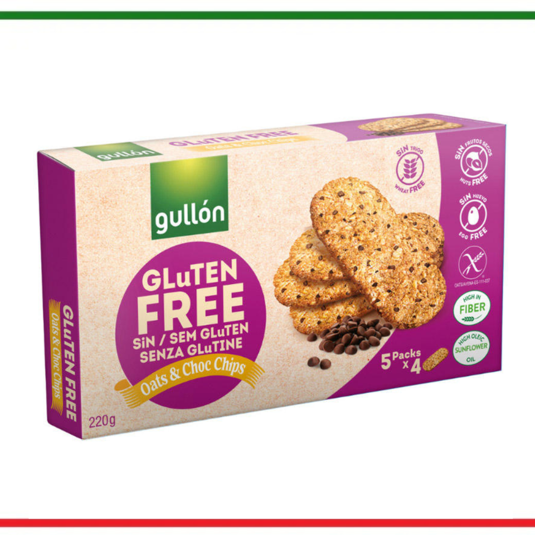 Gullon biscuiti Gluten Free cu ovaz si ciocolata 225g