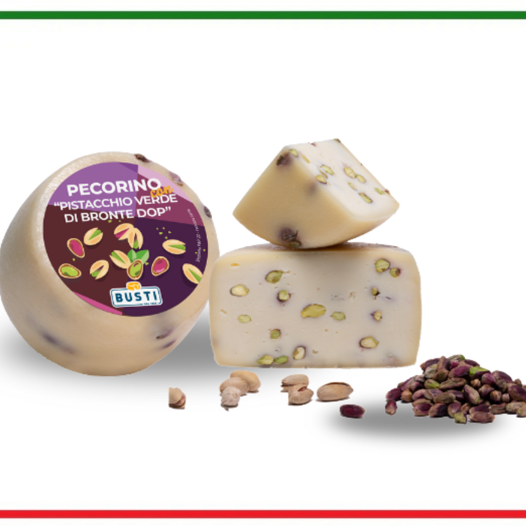 Busti Pecorino cu Fistic din Bronte DOP 1kg aproximativ