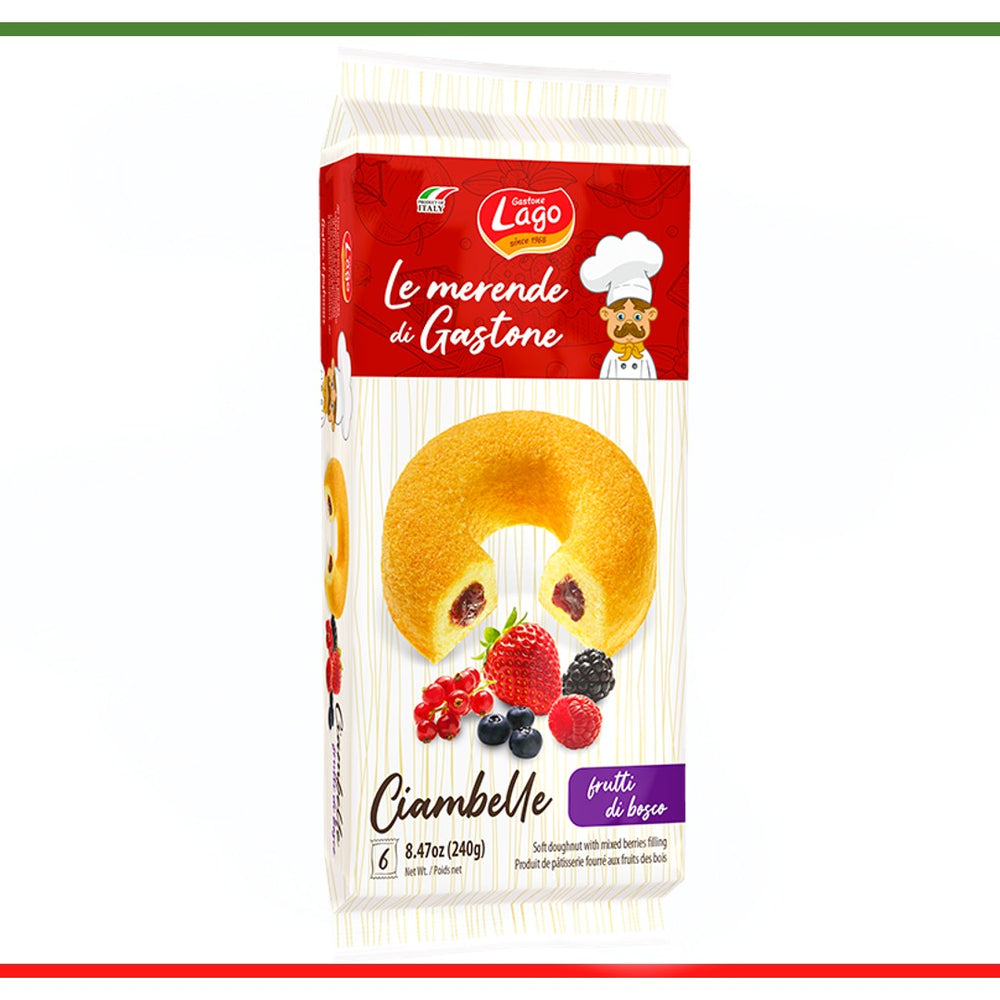 Gastone Lago prajituri Ciambelle cu fruct de padure 6buc