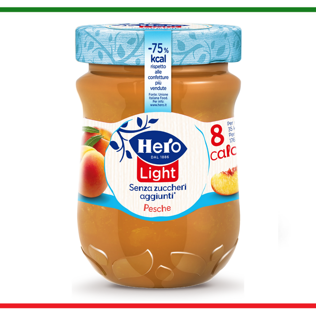 Hero Light Gem Fără Zahăr Piersici 280 gr