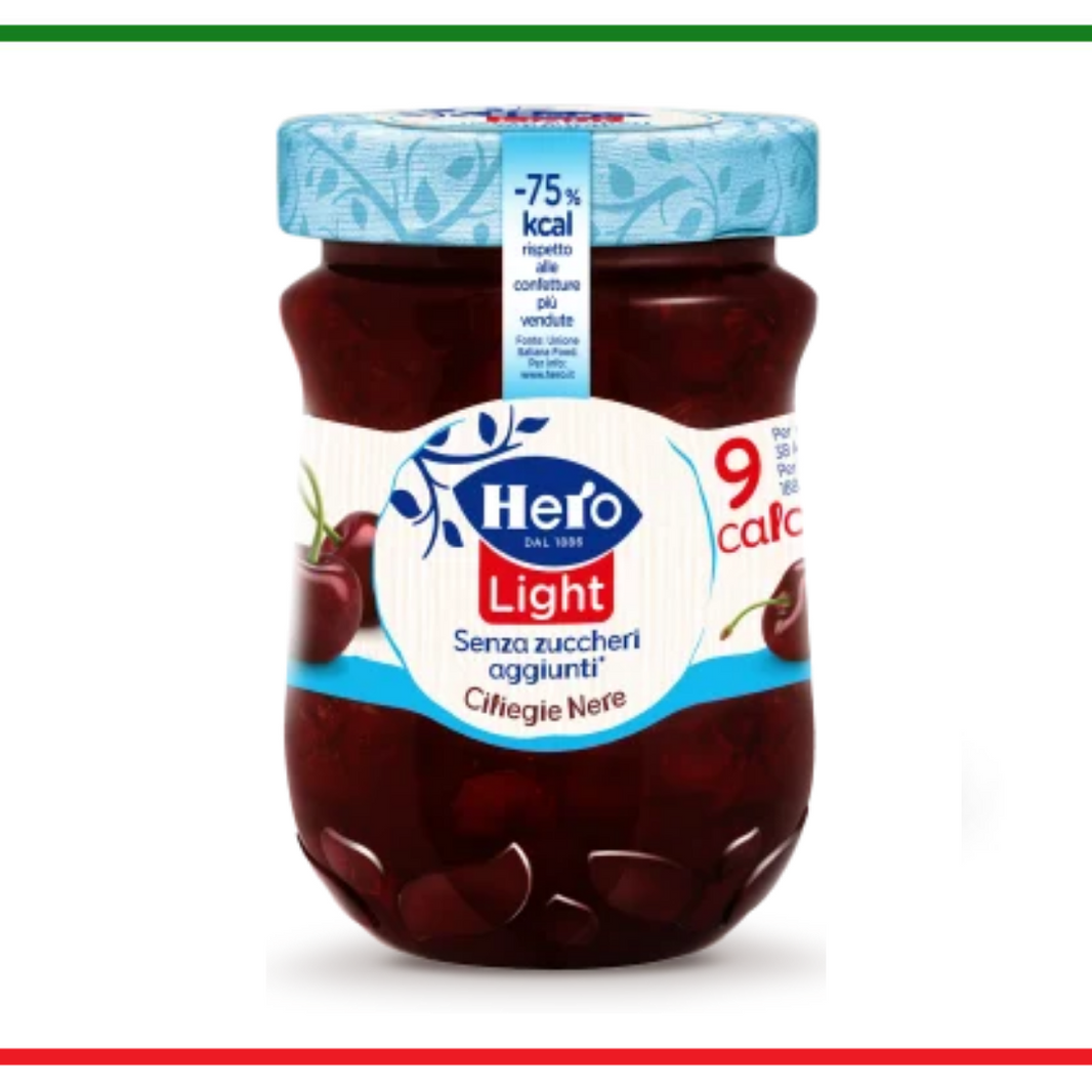 Hero Light Gem Fără Zahăr Cireșe Negre - 280 gr