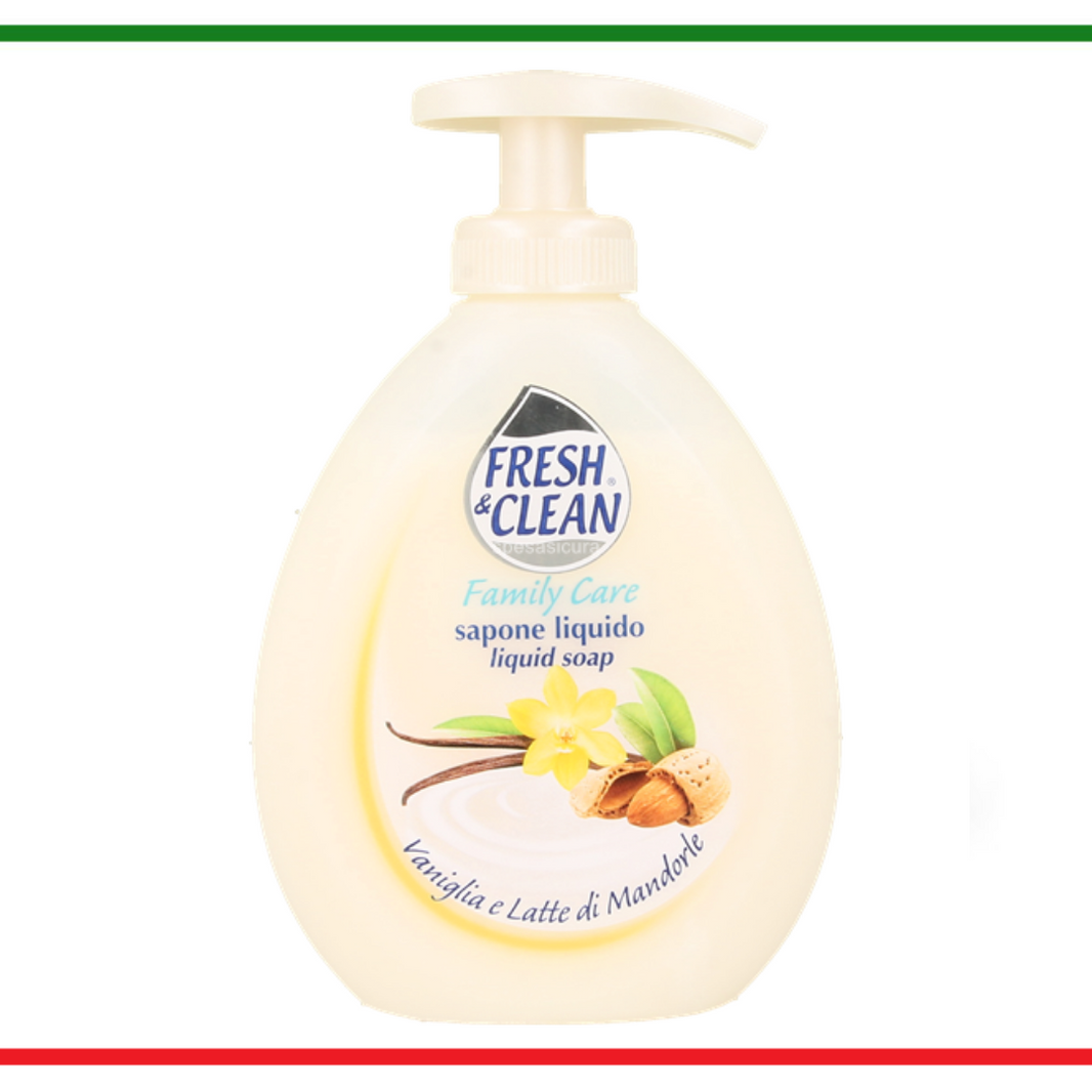 Fresh&Clean săpun lichid Vanilie și Lapte de Migdale 300ml