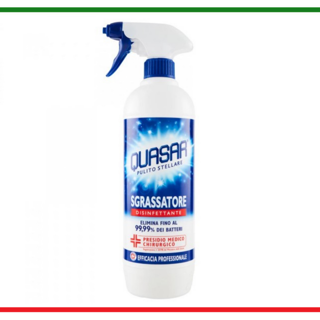 Quasar Sgrassatore Disinfettante – Sgrassatore e Disinfettante 650 Millilitri