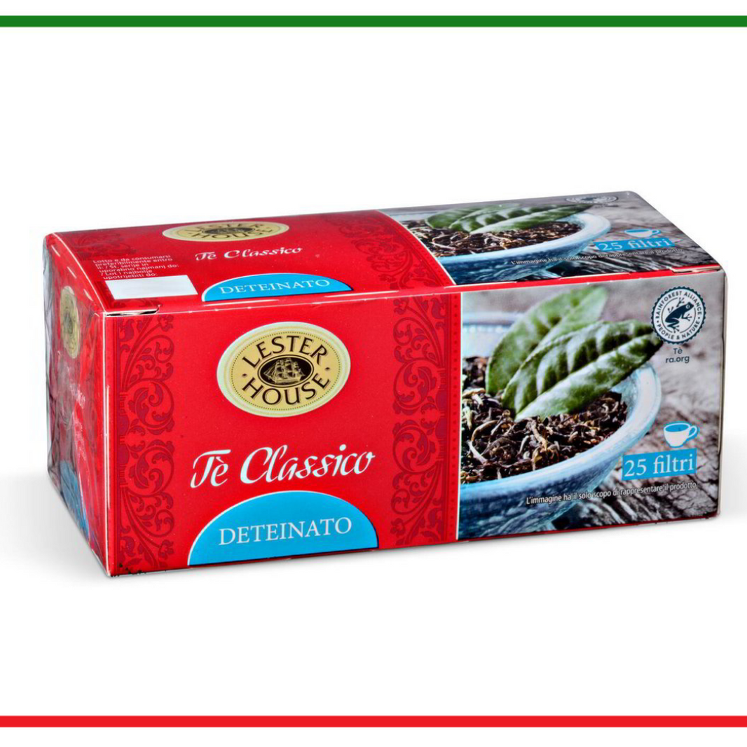 Tè Lester House - Tè Classico senza teina - scatola da 25 filtri