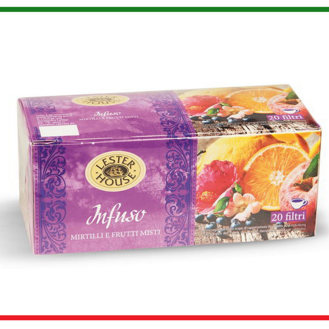Lester House Tè ai mirtilli e frutta - 20 bustine