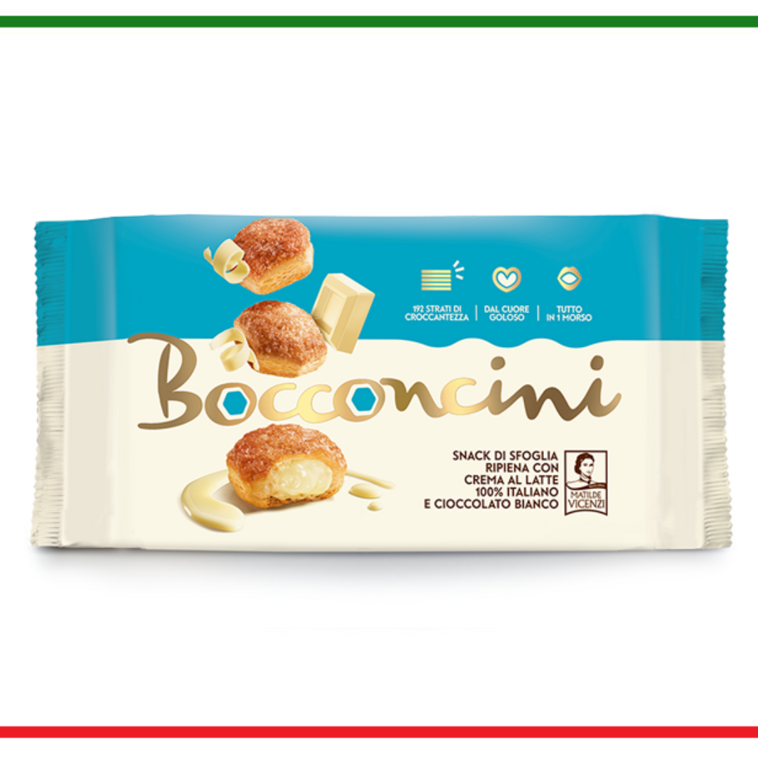 Matilde Vicenzi Bcconcini cu Crema de Lapte & Ciocolata Alba 100 gr