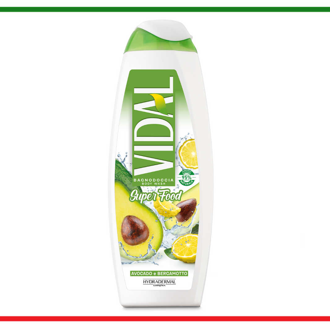 Vidal Superfood gel doccia con avocado e bergamotto 500ml
