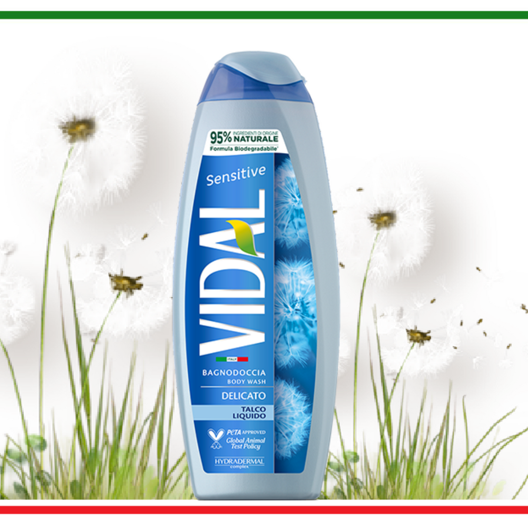 Vidal Gel de Dus Talc Parfumat 600 ml