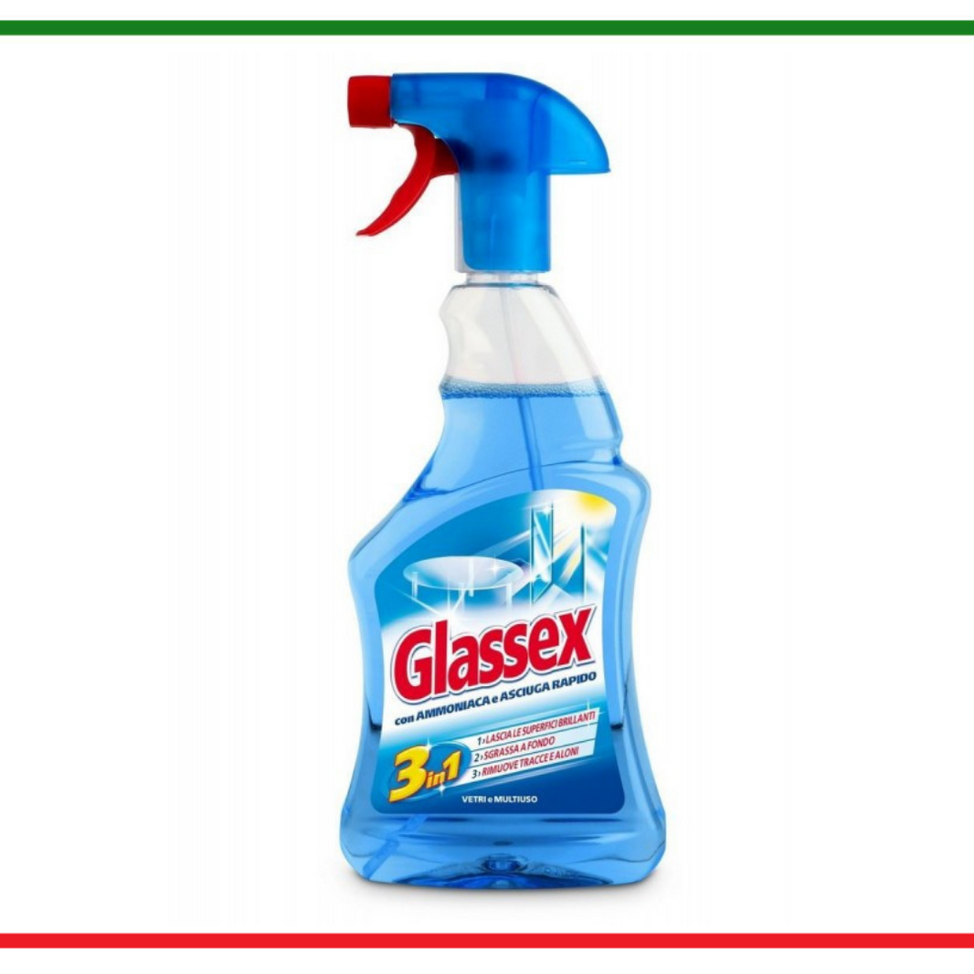 Glassex Detergente Vetri Spray con Ammoniaca - 500 ml