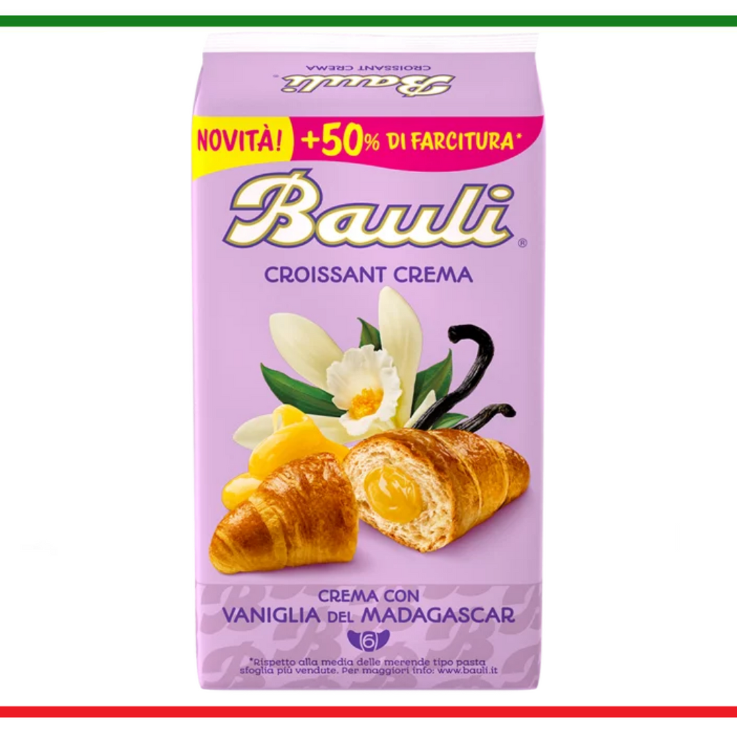 Bauli croissant crema cu vanilie din Madagascar 6buc