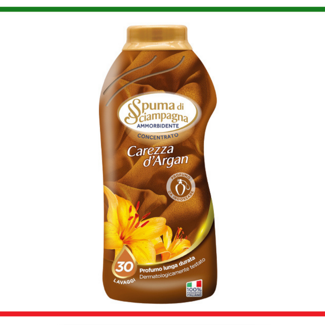 Spuma di Sciampagna carezza d'Argan balsamo bucato concentrato 600ml