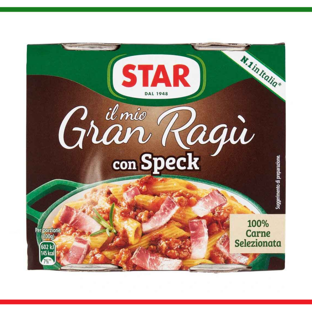 Star Gran Ragù con speck 2x180g