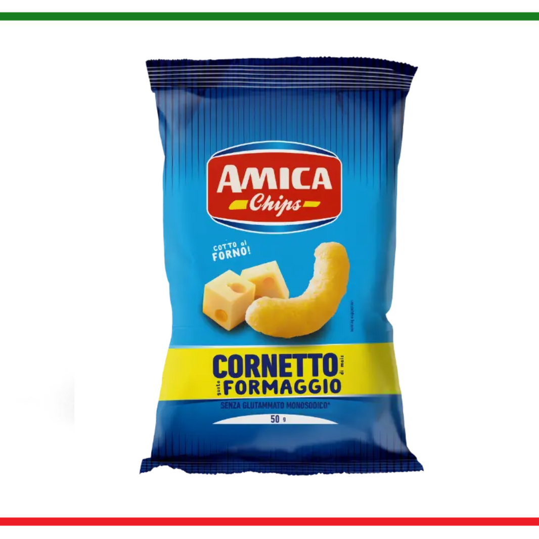Amica Chips chipsuri Cornetti cu branza 125g