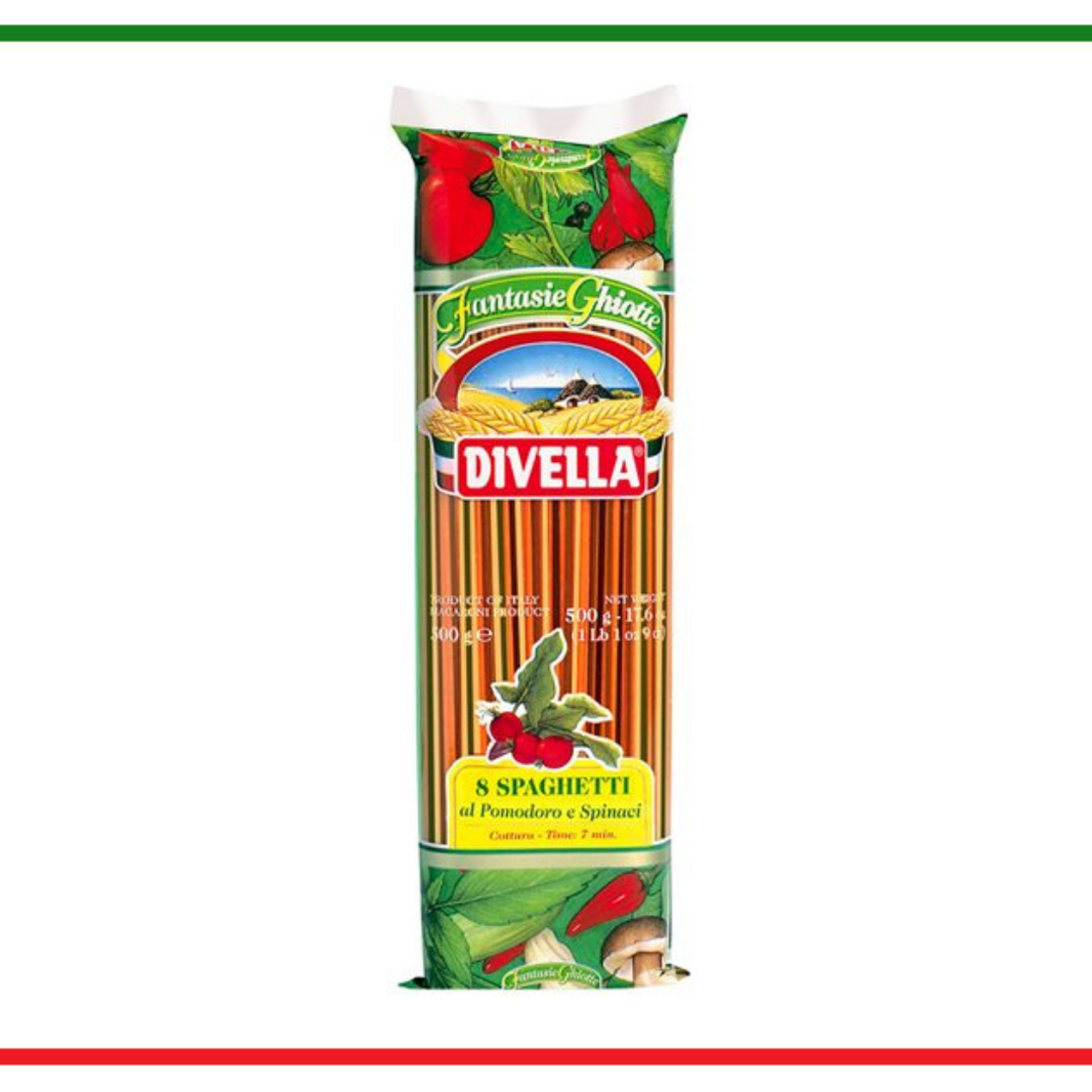 Divella paste Spaghetti Tricolore 500g