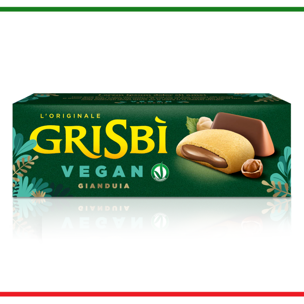 Grisbi Biscuiti Vegan cu crema Gianduia 135g