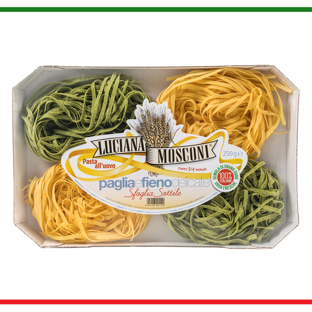 Luciana Mosconi Tagliatelle Paglia & Fieno Cu Ou si Spanac - 250 gr