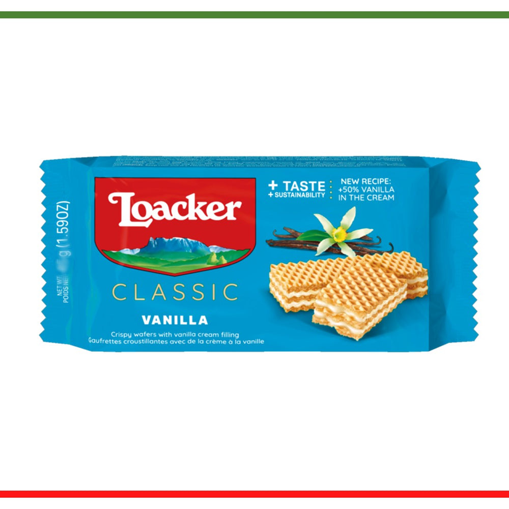 Loacker napolitane cu vanilie 175g