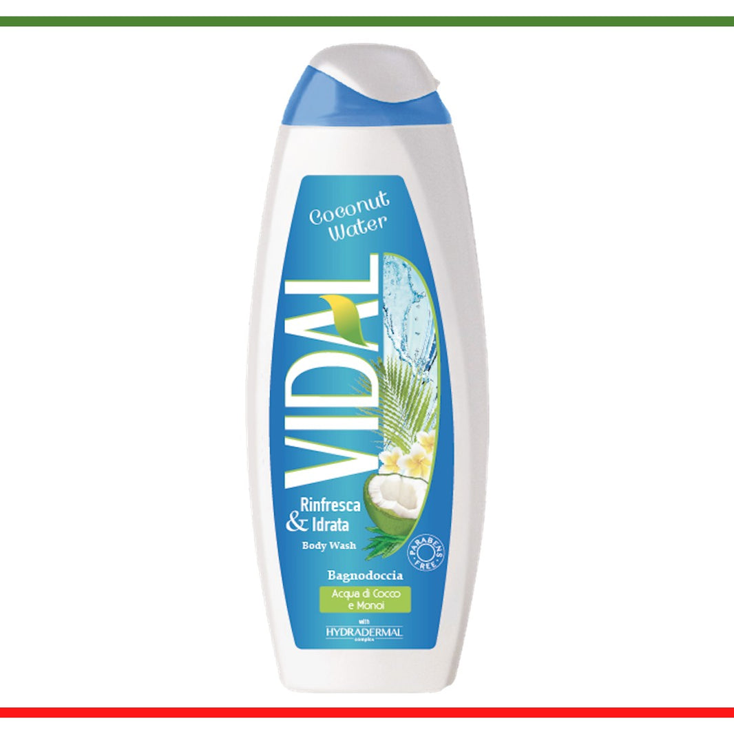 Gel doccia Vidal all'acqua di cocco 500ml
