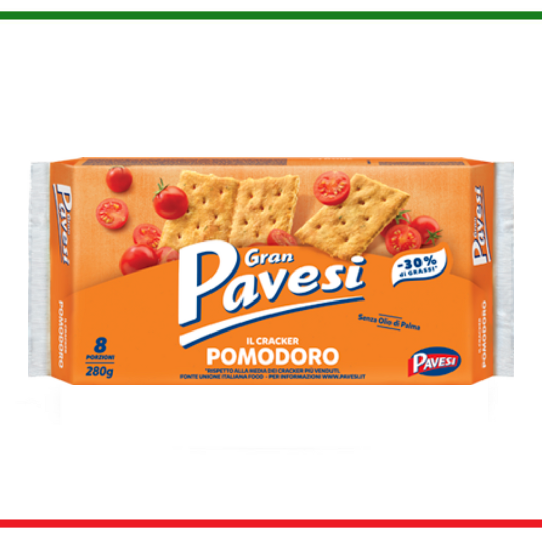 Gran Pavesi crackers cu rosii 280g 8buc