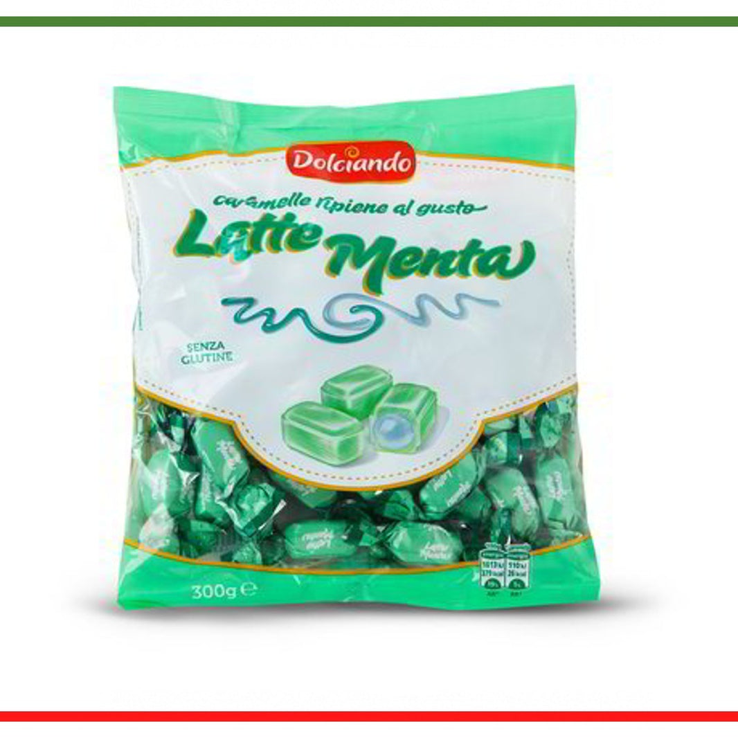 Dolciando caramele lapte/mentă 300g