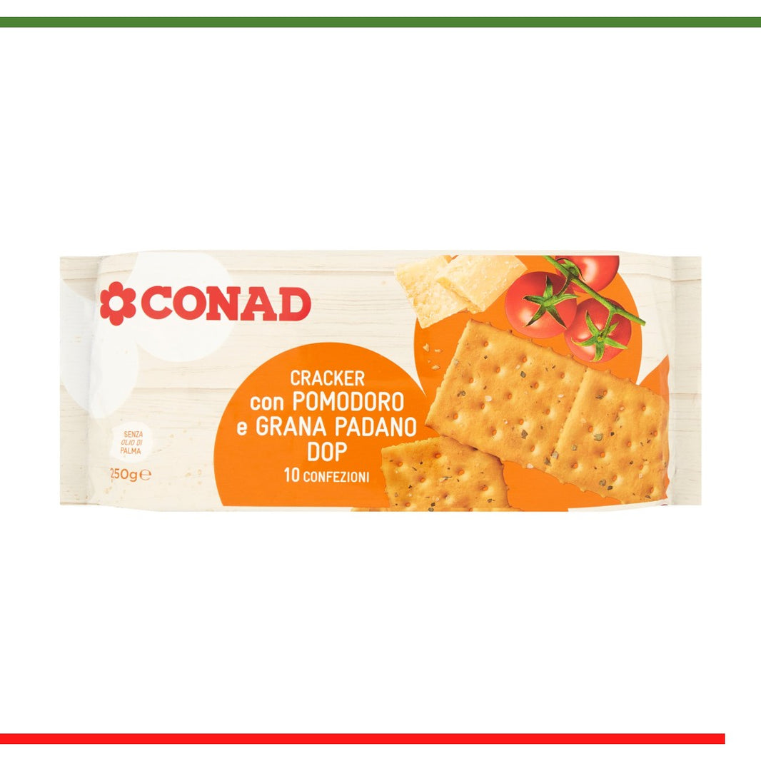 Conad crackers roșie și grana padano DOP 250g