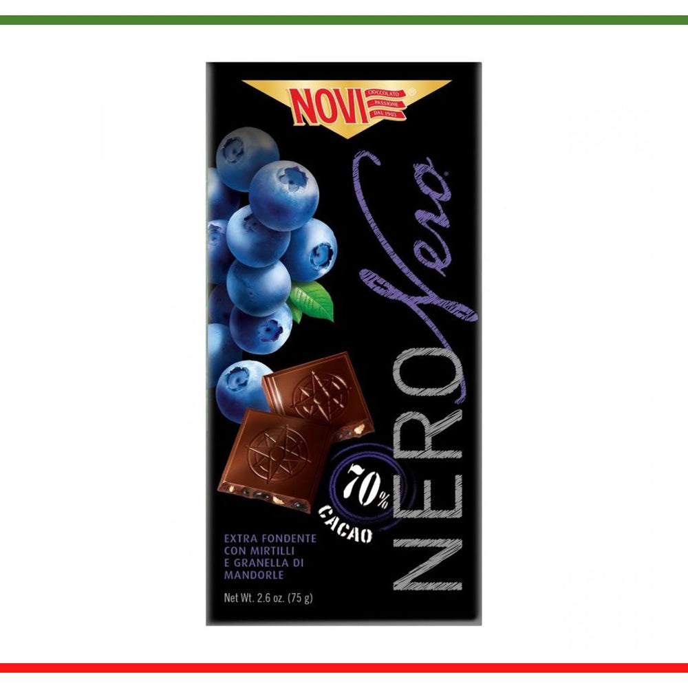 Novi Nero nero ciocolată cu afine și migdale 75g