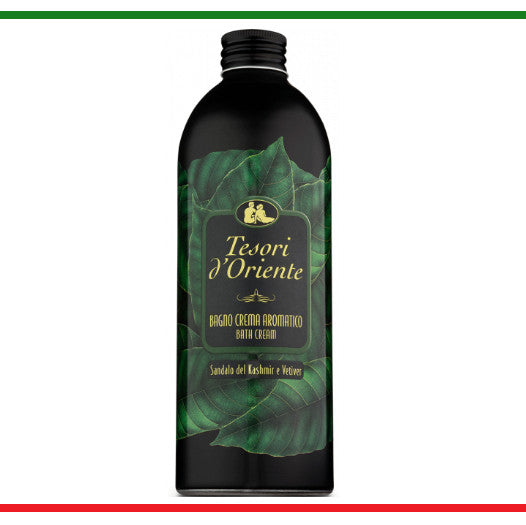 Tesori d'oriente Bagno crema Sandalo del Kashmir e vetiver 500ml