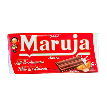 MARUJA CIOCOLATA CU LAPTE SI MIGDALE 150G