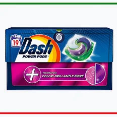 DASH POWER PODS SPALAT RUFE EXTRA IGENIZANT PENTRU HAINE COLORAT 19SP