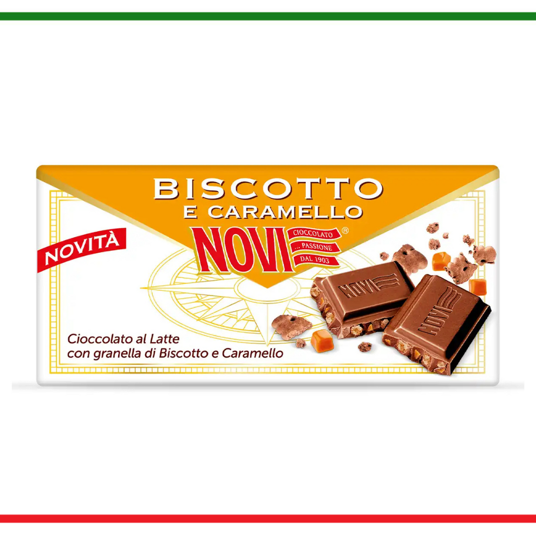 Novi Ciocolată Biscuiti si caramel 100g