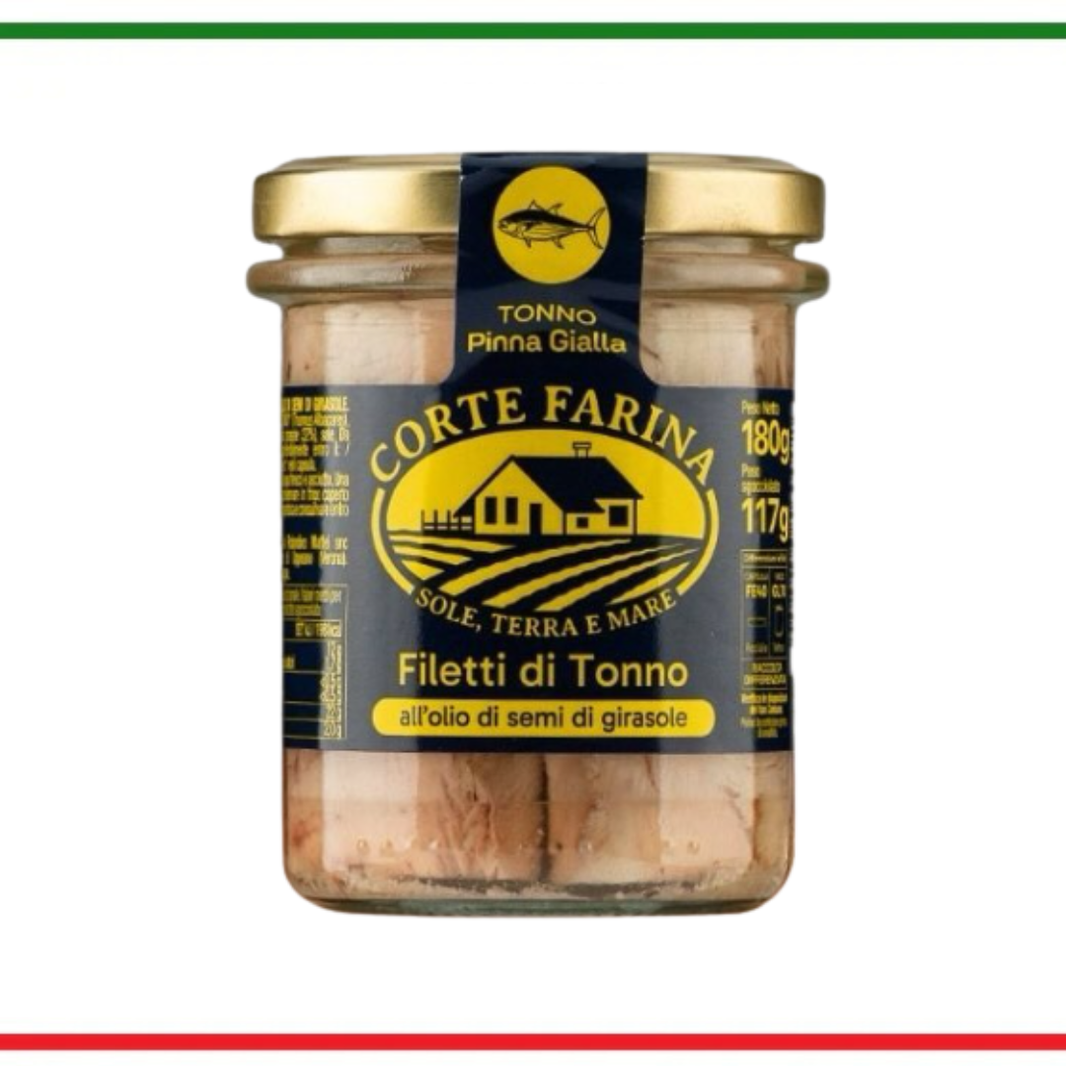 Corte Farina file ton pinna gialla in ulei de floaresoarelui 180g