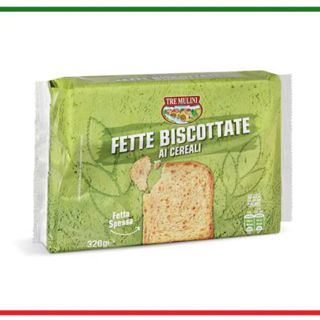 Tre Mulini paine prajita cu cereale 320g