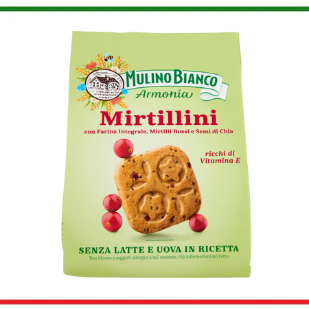 Mulino Bianco biscuiti integrali Mirtillini fara lapte si fara oua 270g