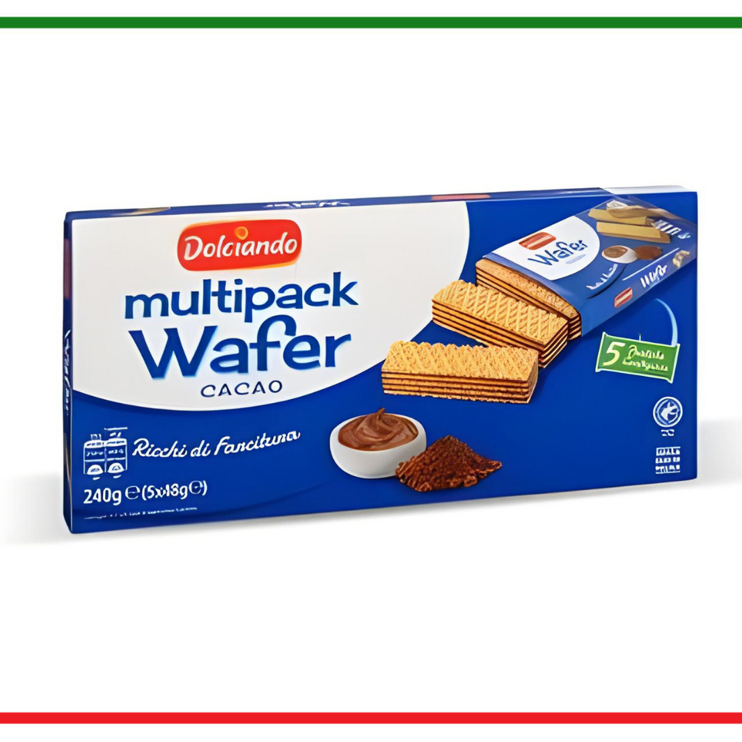 Dolciando Napolitane cu cacao multipack 5x48g
