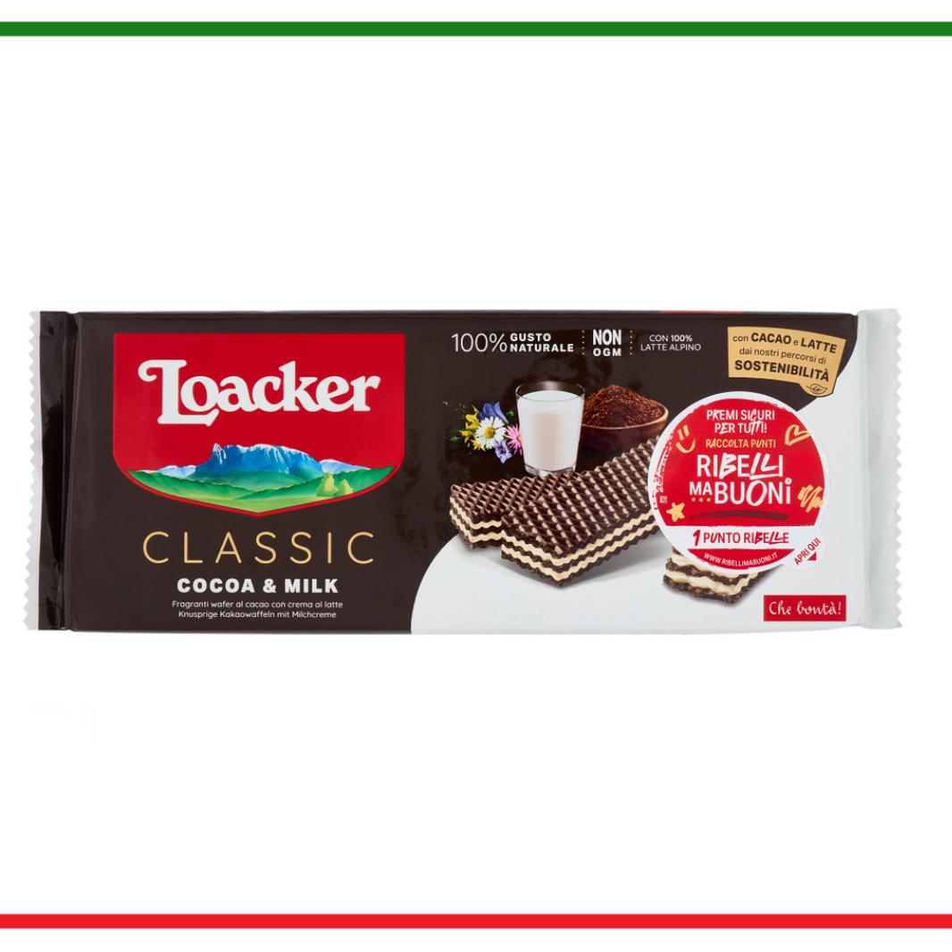 Loacker napolitane Cocoa & Milk 175g