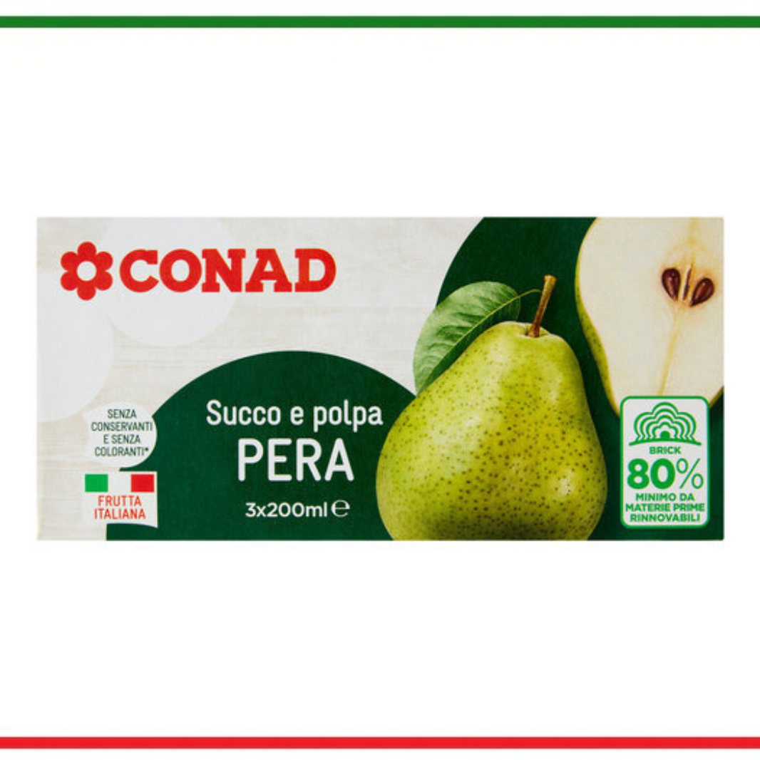 Conad suc pulpa de pere 3x200ml