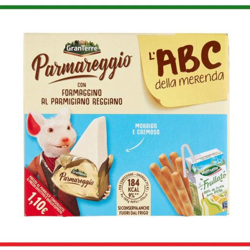 Parmareggio ABC della merenda formaggino