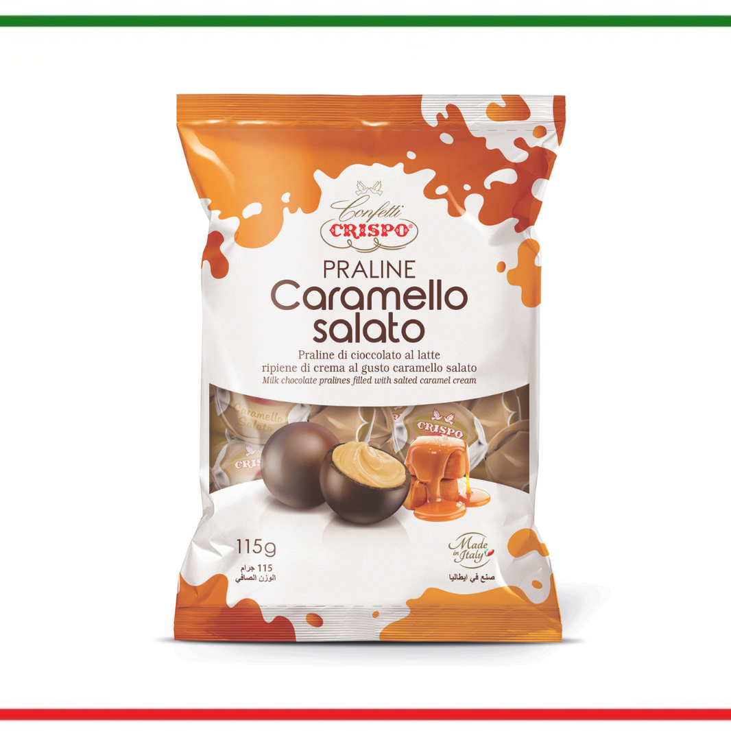 Crispo Praline Caramel sarat 115g
