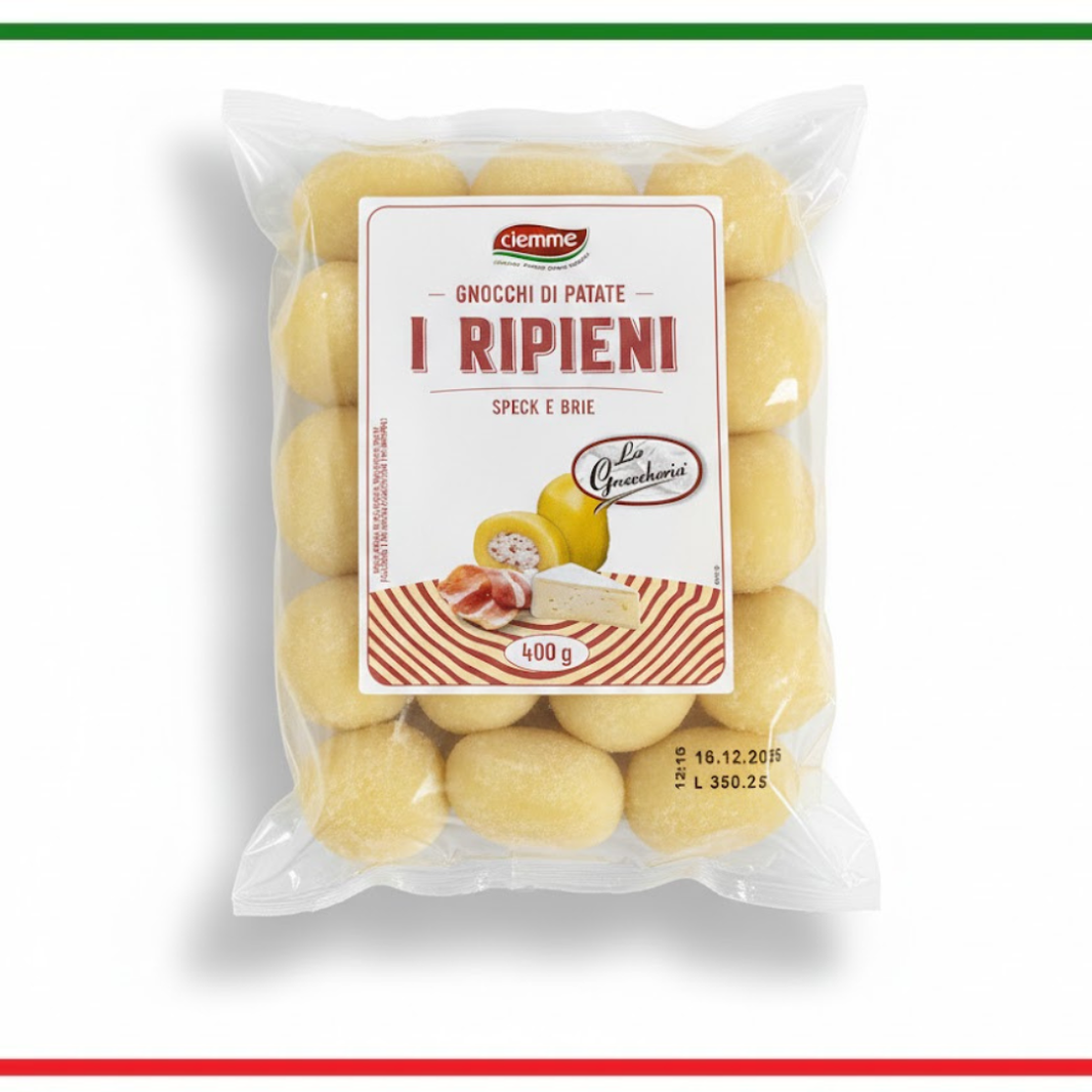 Ciemme Gnocchi umpluti cu speck si brie 400g