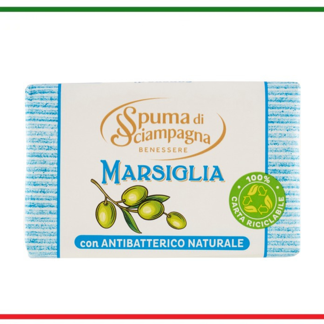 Spuma di Sciampagna Sapone solido Marsiglia 2x125g
