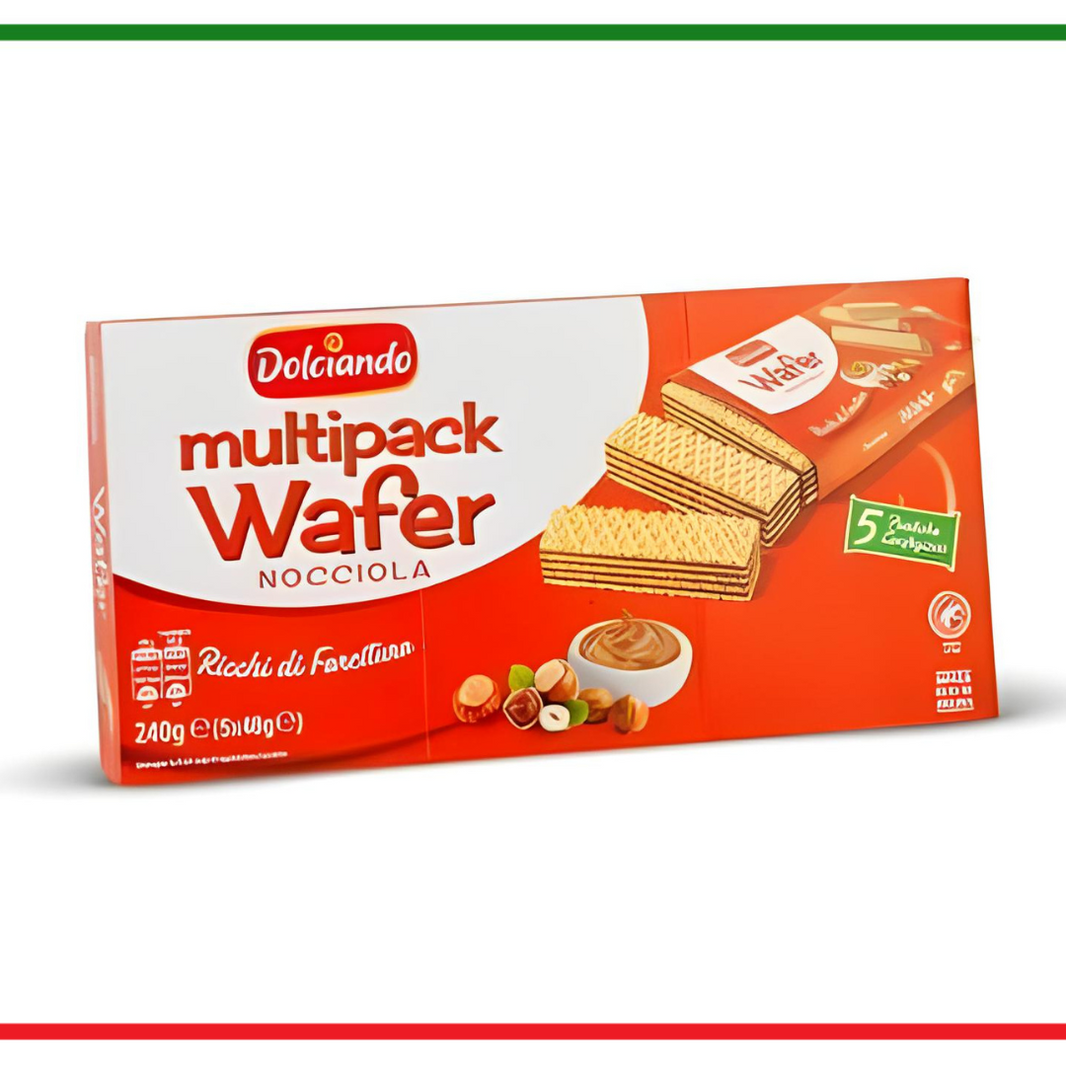 Dolciando napolitane cu alune multipack 5x48g